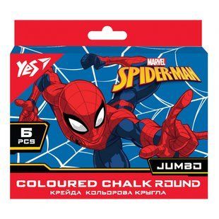 Крейда кольорова Jumbo 6 кол Marvel.Spiderman Yes (12) 400464 фото