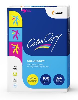 Папір офісний А4 500арк 100 г/м2 Color Copy Mondi (5) A4.100.CC фото