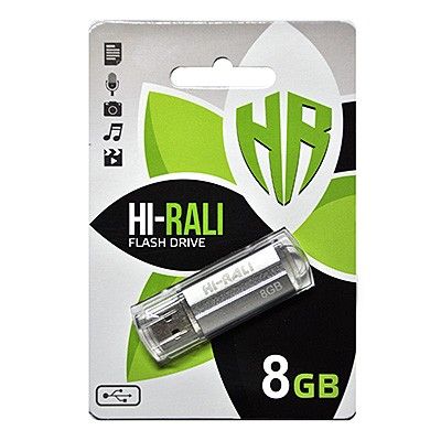 Флеш-накопичувач USB 8GB Corsair series Silver Hi-Rali HI-8GBCORSL фото