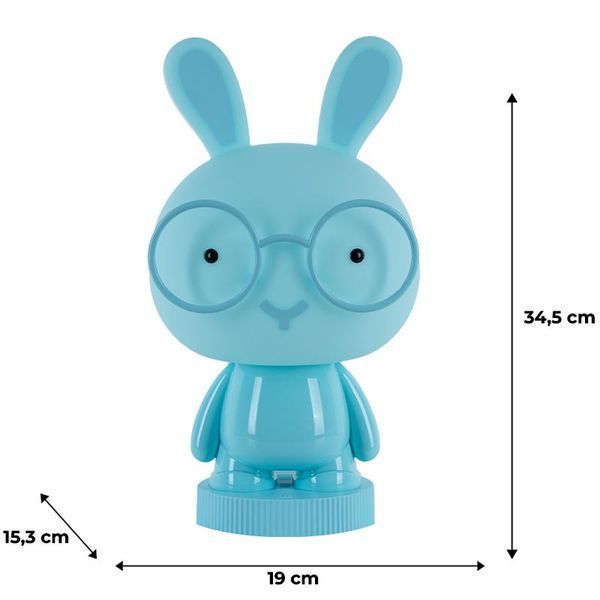 Світильник-нічник LED з акумулятором Bunny блакитний Kite K24-490-1-3 фото