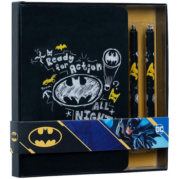 Набір подарунковий блокнот+2 ручки DC Comics, Kite DC21-499 фото
