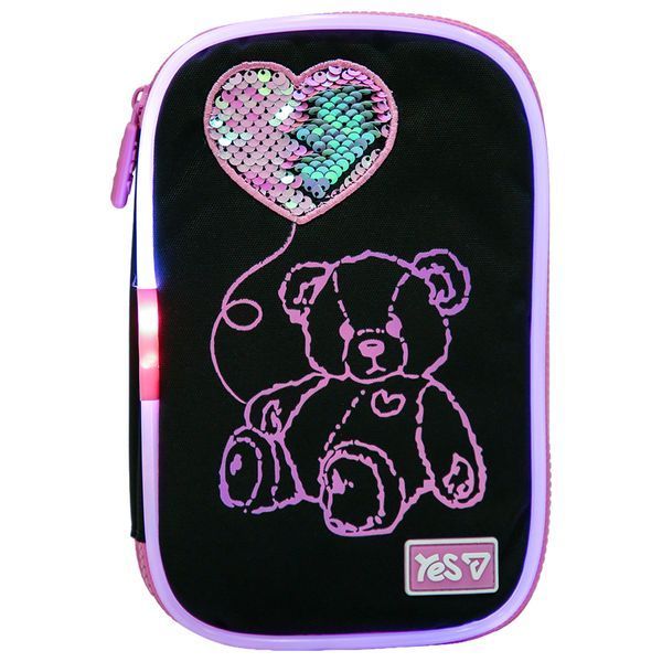 Пенал м'який з LED PH-35 Pink Bear Yes 533777 фото
