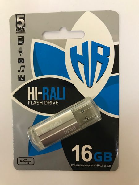 Флеш-накопичувач USB 16GB Corsair series Hi-Rali silver фото