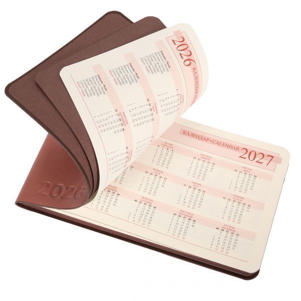 Щотижневик датований на 2026 рік 10х17 см Choco м'який 128 сторінок Leo Planner 252716 фото