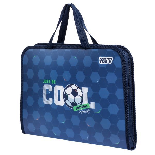 Папка-портфель А4 на блискавці з тканинними ручками Football Yes 492376 фото