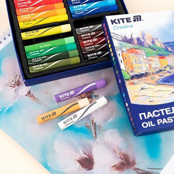 Пастель масляна 24 кольори Kite Creative K-200-24 фото