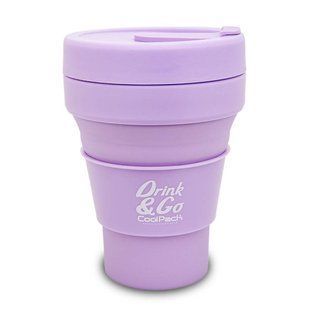 Стакан силіконовий 355 ml PASTEL POWDER PURPLE Z13648 фото