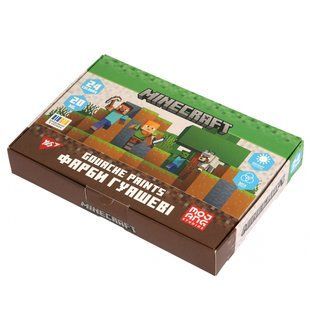 Фарби гуашеві 24 кольорів 20 мл Minecraft Yes 230409 фото