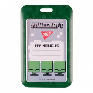 Бейдж без стрічки вертикальний Minecraft слайдер Yes 940322 фото