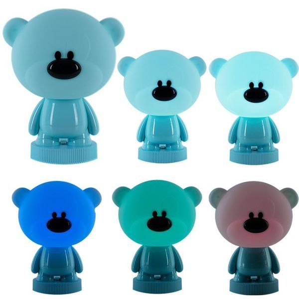 Світильник-нічник LED з акумулятором Bear блакитний Kite K24-490-2-3 фото