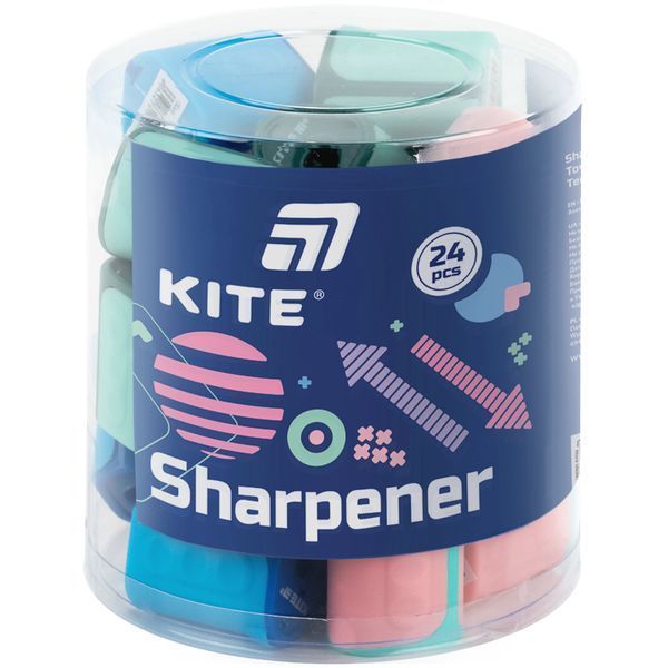 Точилка з контейнером Twist асорті Kite (24) K26-120 фото