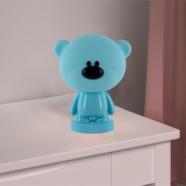 Світильник-нічник LED з акумулятором Bear блакитний Kite K24-490-2-3 фото