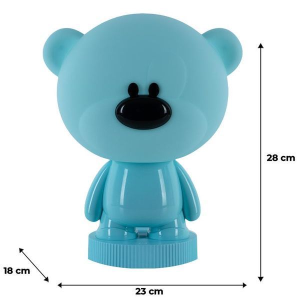 Світильник-нічник LED з акумулятором Bear блакитний Kite K24-490-2-3 фото