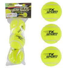М'ячі для тенісу 3шт в пакеті d = 6см TK Sport C 40193 фото