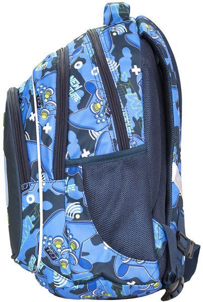 Рюкзак SchoolMax 3 відділення 39х29х17см поліестер Game Class 2522C фото