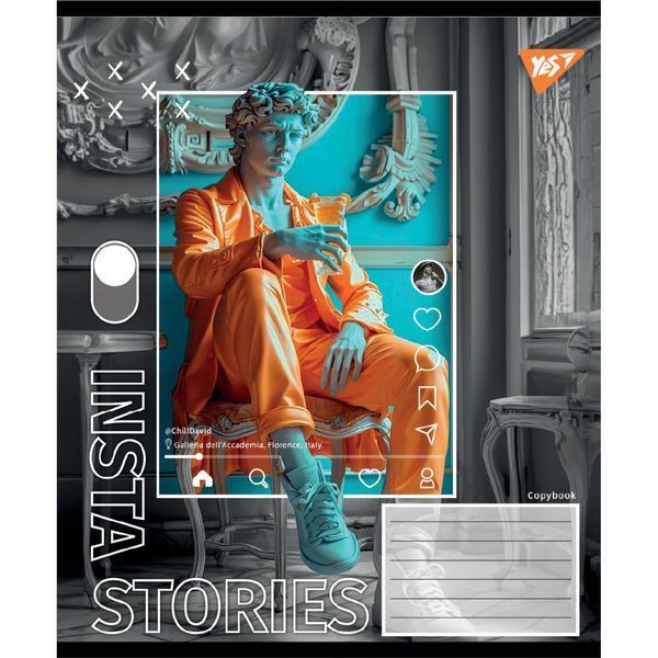 Зошит 48 клітинка Insta Storys Yes (10/200) 767945 фото
