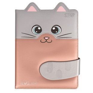 Щоденник шкільний PU твердий Cat Tail A5 40 аркушів Yes 911687 фото