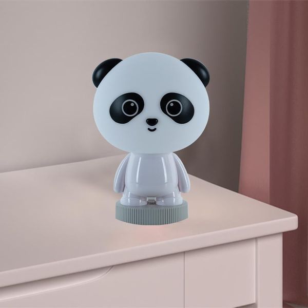 Світильник-нічник LED з акумулятором Panda білий Kite K24-490-3-1 фото