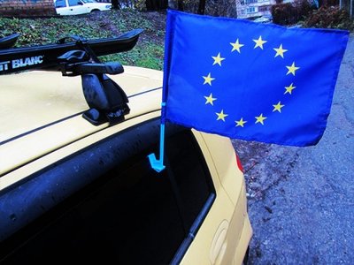 Прапор Євросоюзу для авто (100) 166522 фото