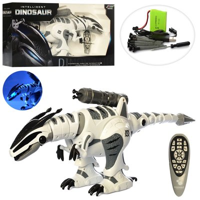 Динозавр радіокер., акум., ходить, рухомі частини, USB, світло, муз., кор., 60-33-18 см. K9 фото