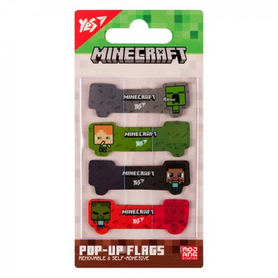 Закладки Pop-up Minecraft пластик 80 шт Yes 170427 фото