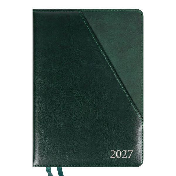 Щоденник датований на 2027 рік А5 Whisky твердий зелений 368 сторінок Leo Planner 252755 фото