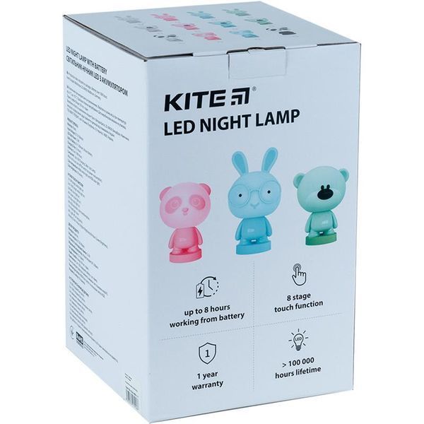 Світильник-нічник LED з акумулятором Panda рожевий Kite K24-490-3-2 фото