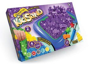 Пісок кінетичний KidSand 1600г+пісочниця, DankoToys (5) KS-02-01U фото