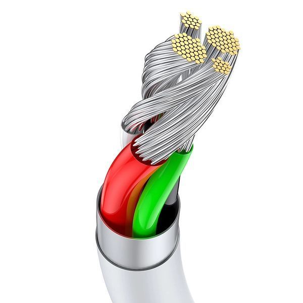 Кабель USB-A &mdash; USB-C Superior 66W 1м Білий Baseus CATYS-02 фото