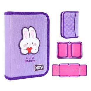 Пенал твердий одинарний з двома клапанами HP-04 Cute Bunny Yes 533740 фото