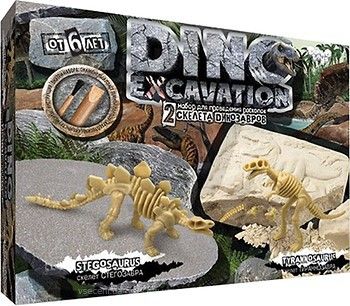 Набір розкопок Dino Excavation Динозаврики-6, укр. DankoToys (6) DEX-01-06U фото