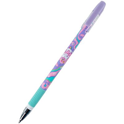 Ручка гелева пиши-стирай Rainbow Catcorn синя Kite K24-068-2 фото