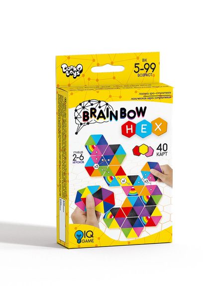 Гра настільна МІНІ Brainbow HEX DankoToys (16/32) G-BRH-01-01 фото