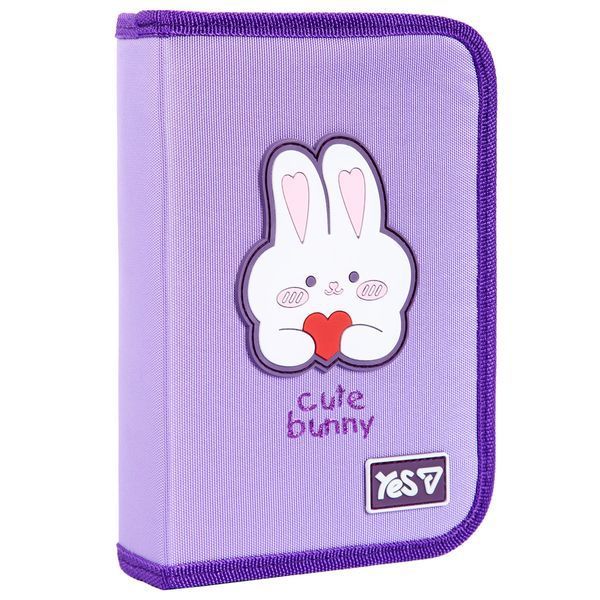 Пенал твердий одинарний з двома клапанами HP-04 Cute Bunny Yes 533740 фото