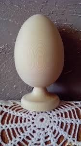 Яйце дерев`яне на Підставці для розпису 8-9см Атлас AS-4232 фото
