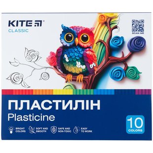 Пластилін 10 кольорів 200 г. Classic Kite K-084 фото