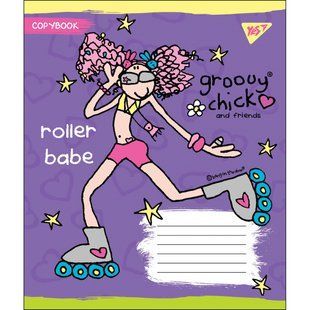 Зошит 12 клітинка GROOVY CHICK, Yes (25/500) 764492 фото