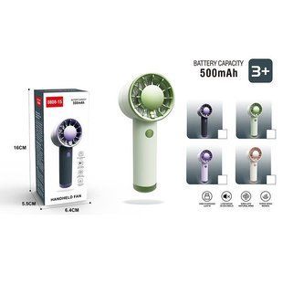 Вентилятор акум. 3.7 V/500mAh USB 3 режими низький рівень шуму 0808-15 фото