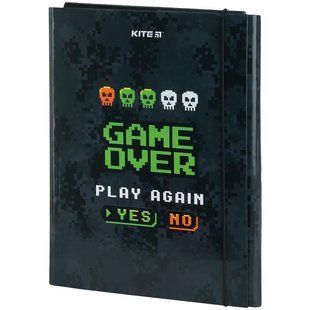 Папка для праці картонна на резинці А4 Game over Kite K23-213-02 фото