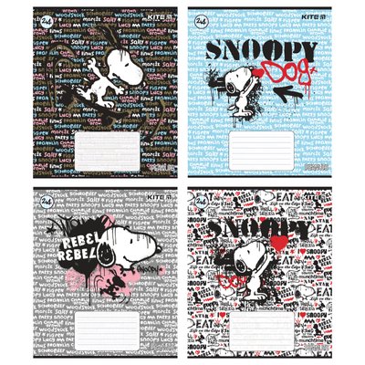 Зошит 24 клітинка Snoopy, Kite (16/320) SN21-238 фото