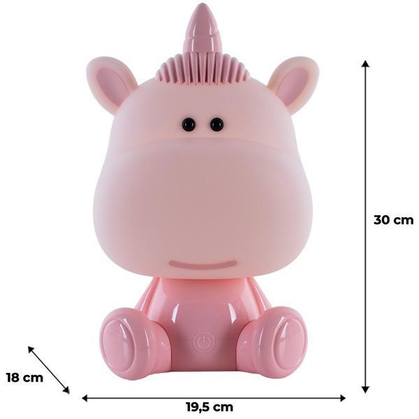 Світильник-нічник LED з акумулятором Unicorn рожевий Kite K24-491-1-2 фото
