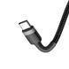Кабель USB-C &mdash; USB-C Cafule 60W (PD) 1м Сірий/Чорний Baseus CATKLF-GG1 фото 3
