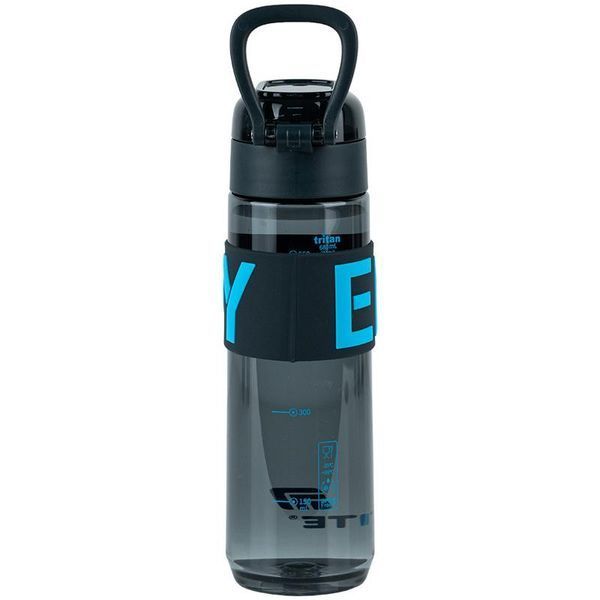 Пляшечка для води 680 мл чорно-блакитна Kite K25-1233-2 фото
