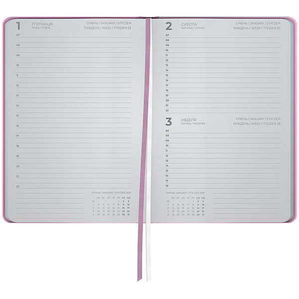 Щоденник 2027 Partner Daily Vibes 145*210 Only good days Axent 8836-27-2-A фото
