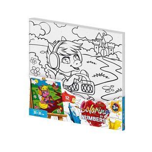Розмальовка за номерами 31см*31см Coloring by numbers-6 с.1 DankoToys (10) CBN-01-06 фото