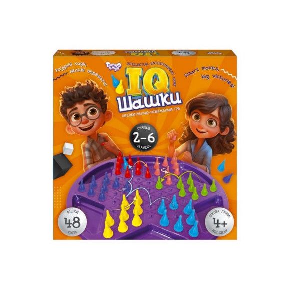 Гра настільна IQ Шашки DankoToys (10) IQCh-01 фото