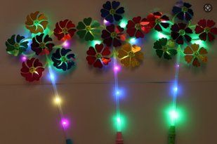Вітрячок підсвічування на батарейках 3 режими середня висота 47 см (20) С 76133 фото