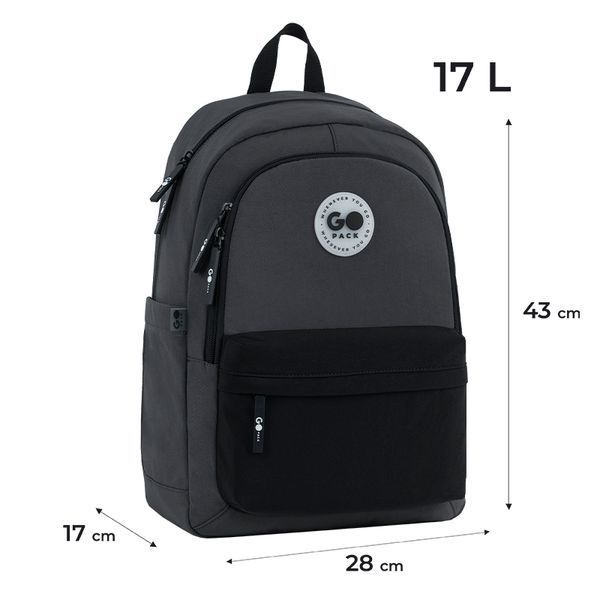 Рюкзак Education Teens 141L чорний, сірий GoPack GO26-141L-4 фото