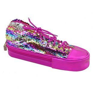 Пенал м'який TP-24 Sneakers with sequins rainbow, паєтки, Yes 532722 фото