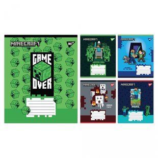 Зошит 18 клітинка Minecraft Walls Yes (25/400) 767566 фото